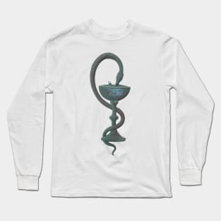 Vintage Hygieia Pharmacy Symbol, Vintage Apothecary Long Sleeve T-Shirt